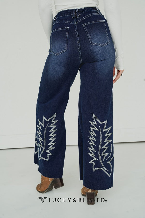 Lucky & Blessed Super Flare Jean for Women - Size XL
