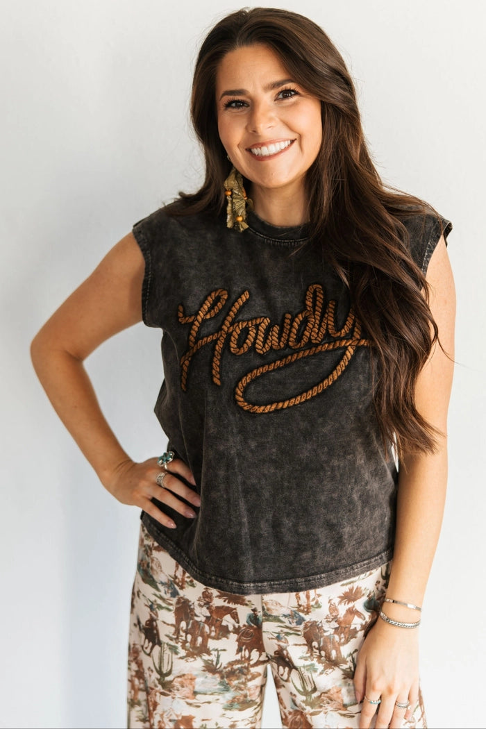 Howdy Rope Rocker Tank