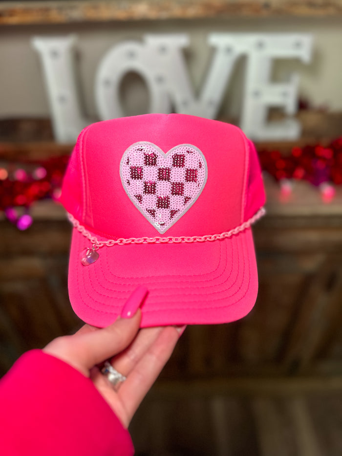 Sweetheart Hot Pink Trucker Hat 🩷
