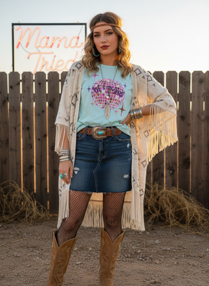 Lets Go Girls Disco Ball Top