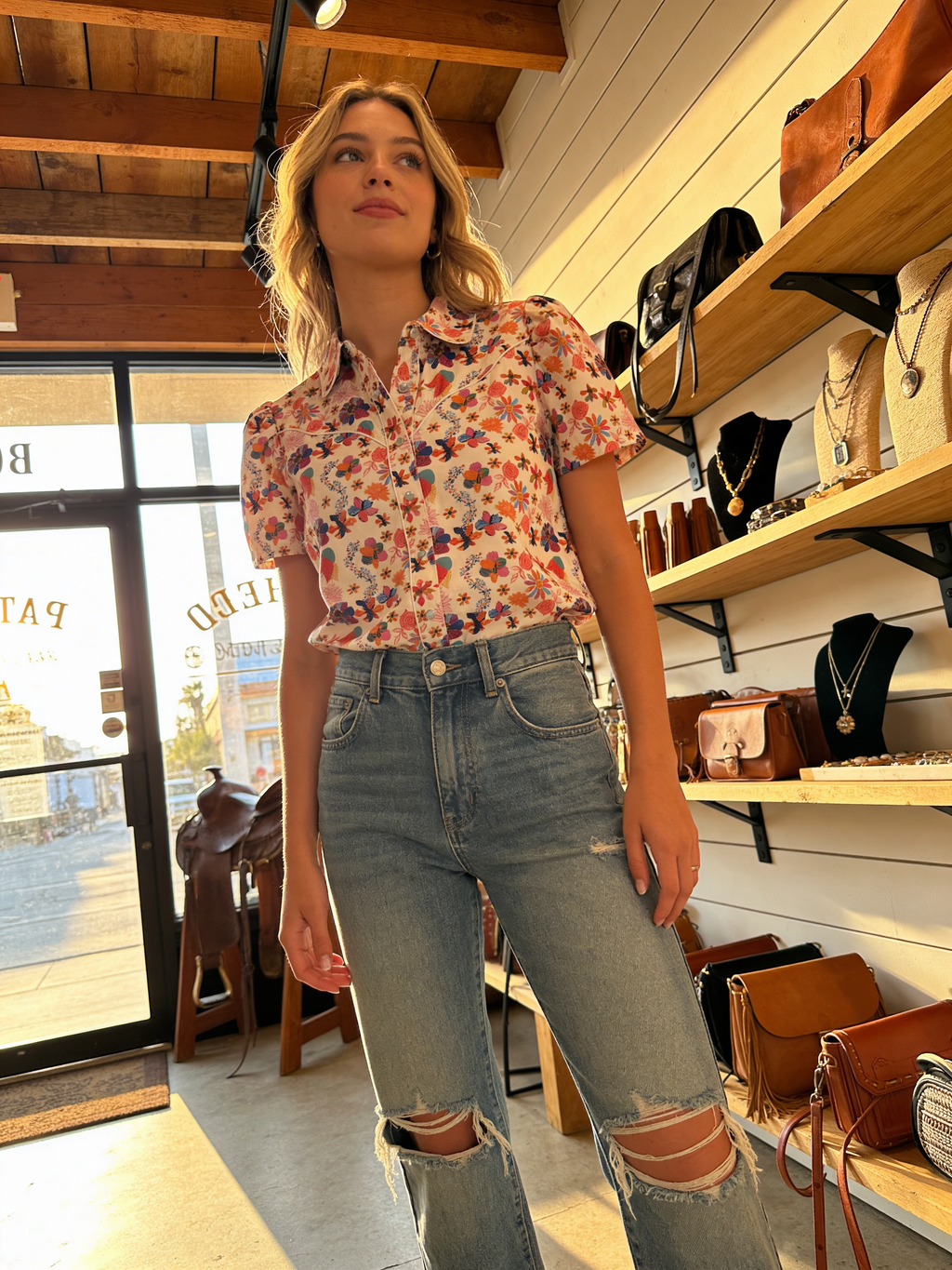 Ranch Girl Dream Floral Top