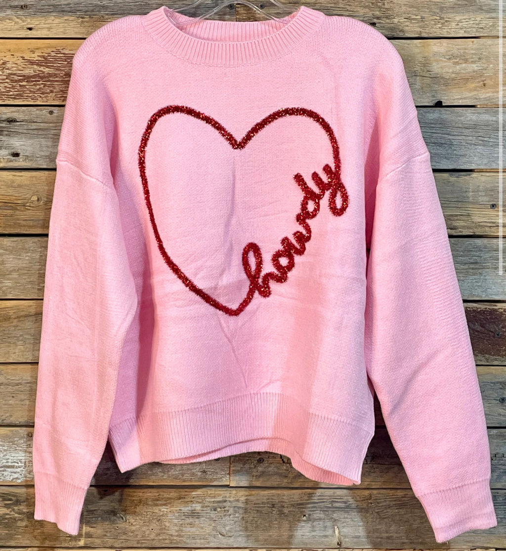 Pink Howdy Sweater