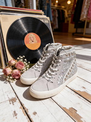 Vintage Havana Glitter Star High-Top Sneaker
